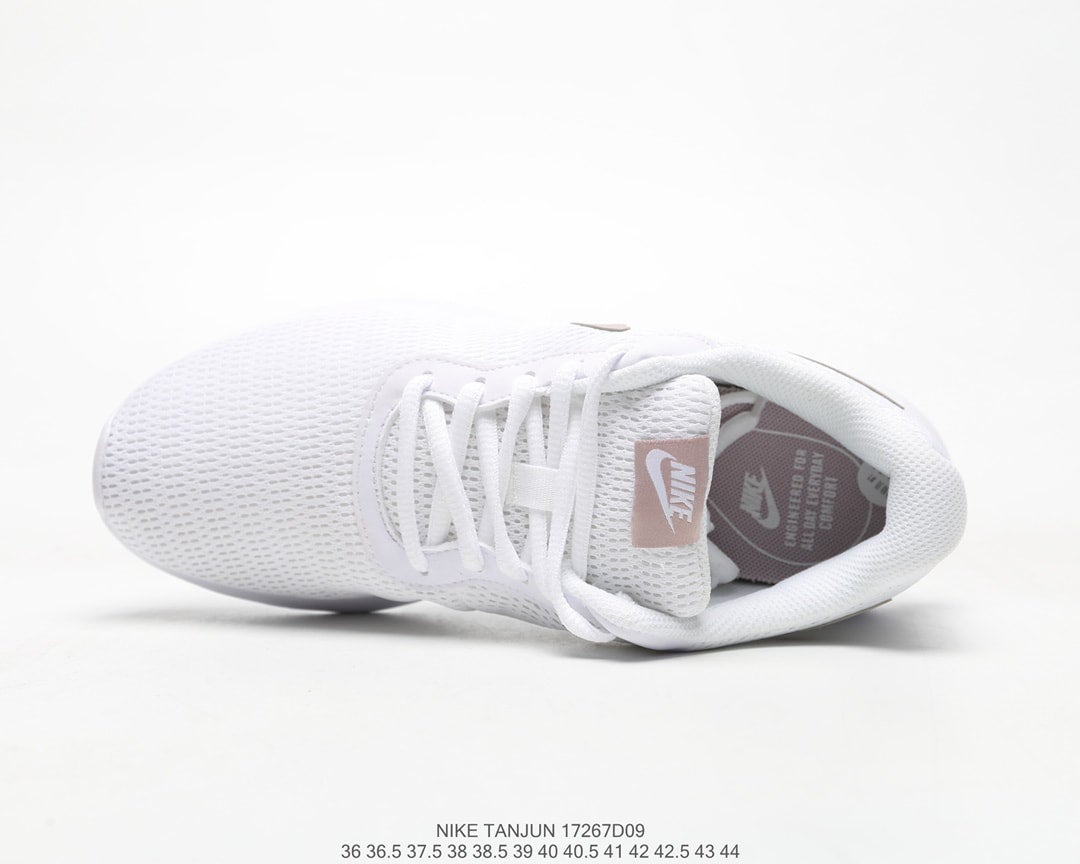 nike tanjun white particle rose