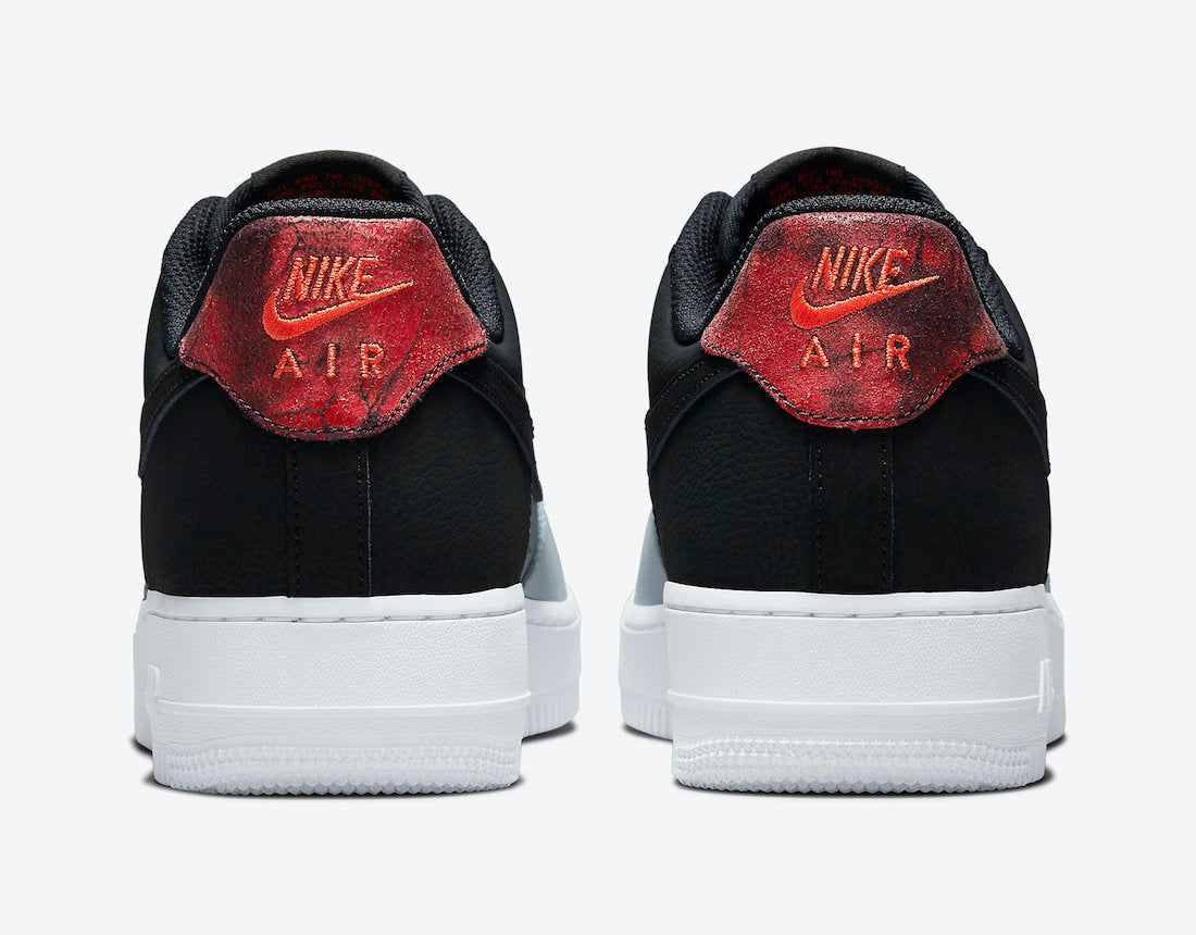 nike air force 1 lv8 black red