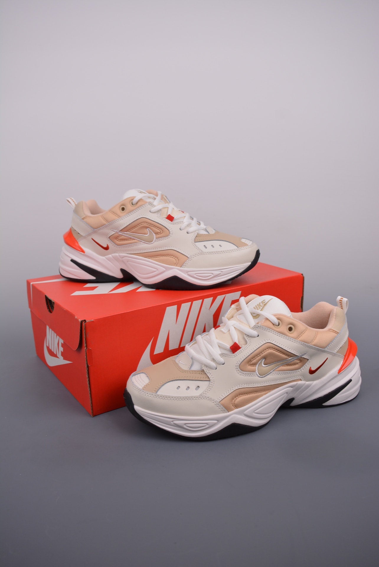 Nike M2K Tekno Sail Habanero Red Desert Ore AV4789 102 woolbbys