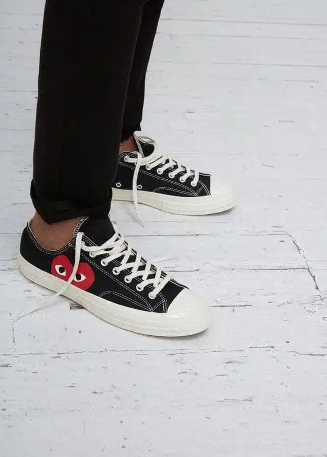 Comme des Garcons PLAY x Converse 70s Black Low Cut 150206C woolbbys