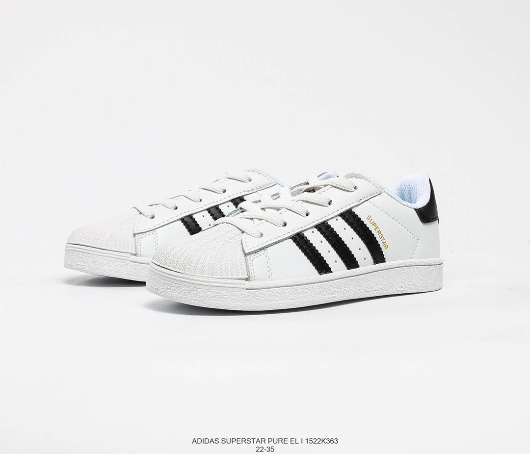 Adidas superstar clearance black white 35