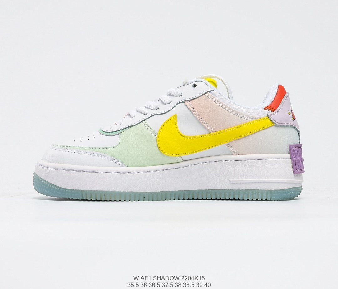 Air Force 1 Shadow Diamond White Purple Blue woolbbys