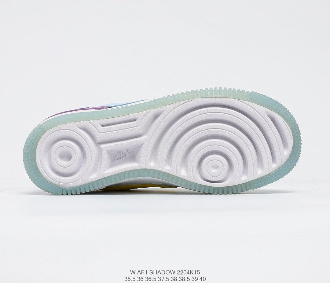nike air force 1 shadow diamond white blue purple