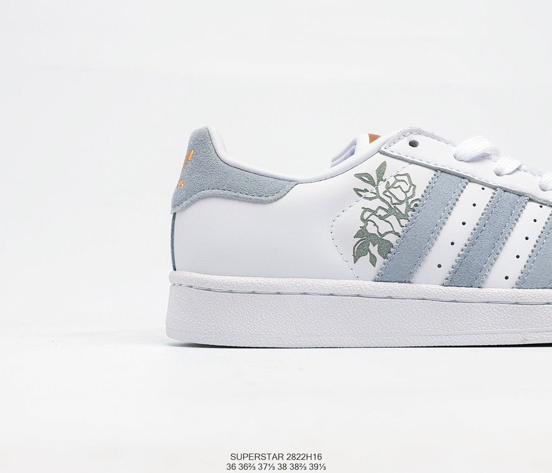 Adidas Superstar Stone Grey Rose White woolbbys