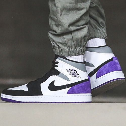 air jordan 1 mid se purple