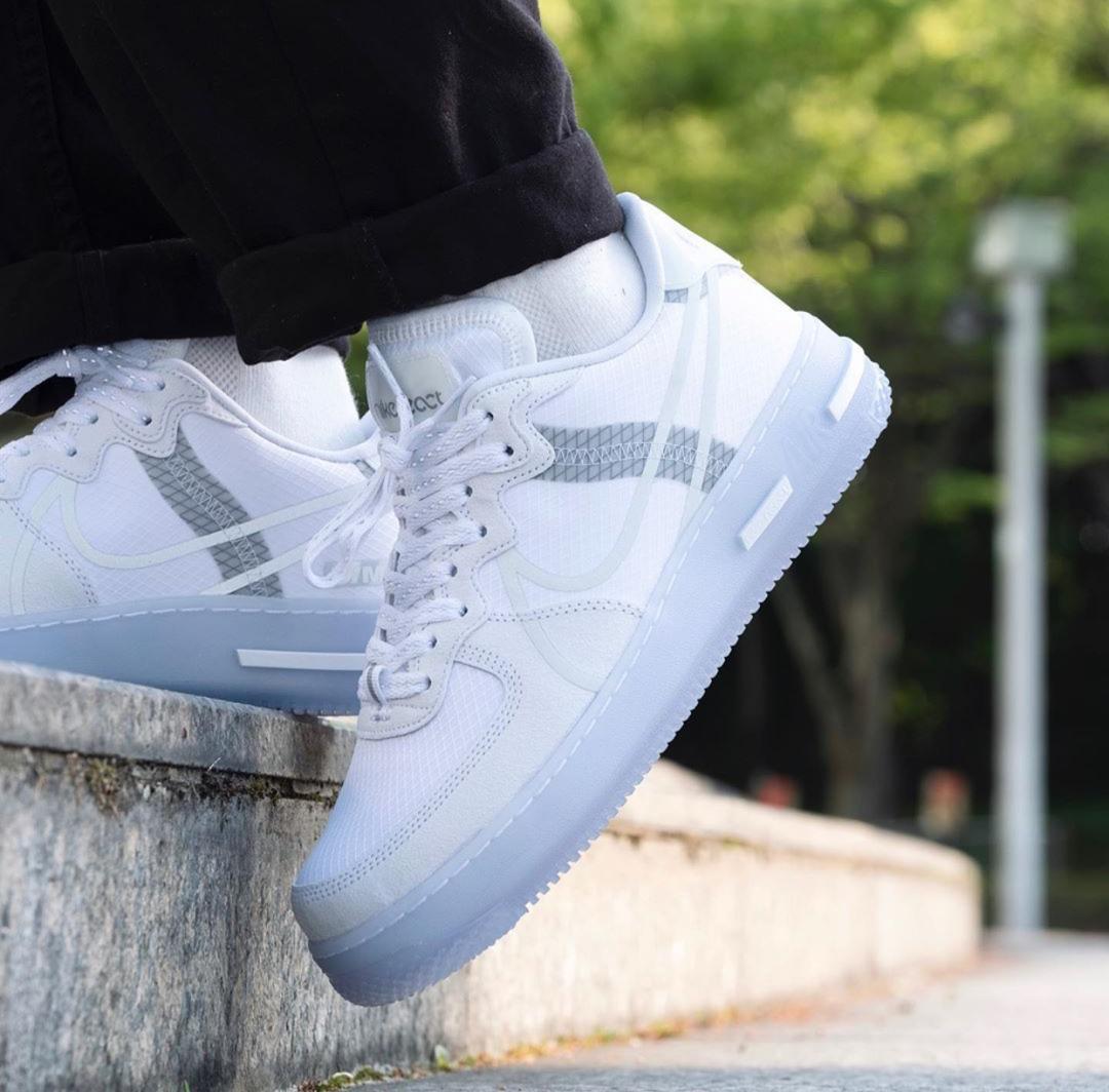 React White Ice Air Force White Bone Air Force Light Bone React
